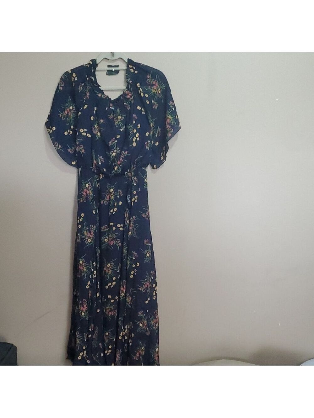 Belle And Bloom Floral Navy Dress Size Large